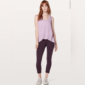 Lululemon watch me flip asymmetrical tank top heathered lilac quartz